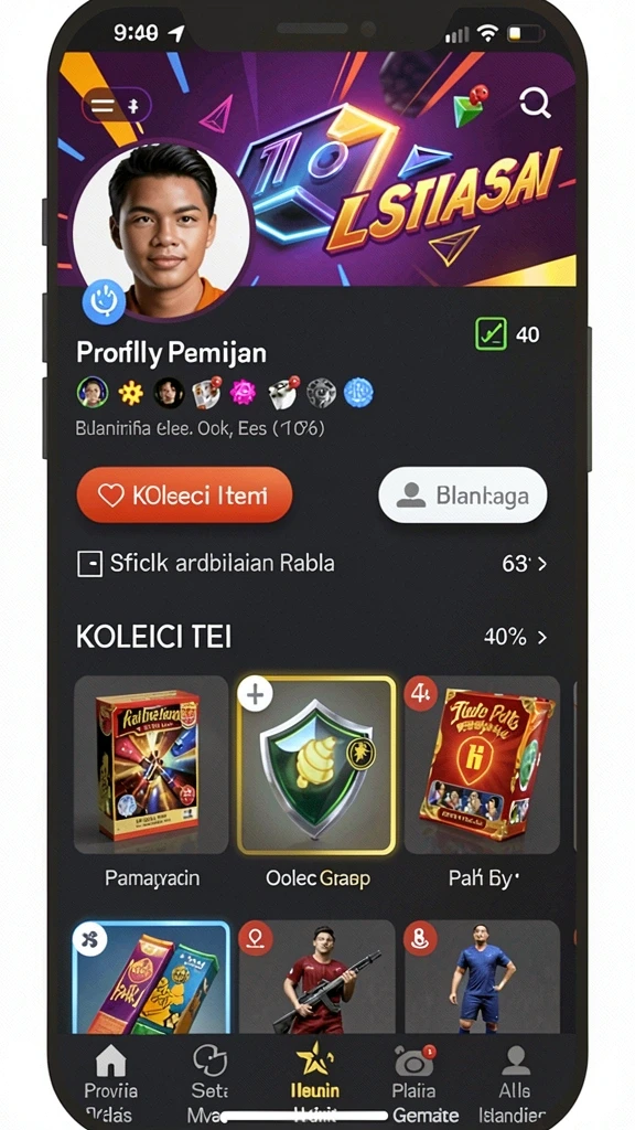api5000 - Karakter dengan desain yang unik dan menarik.