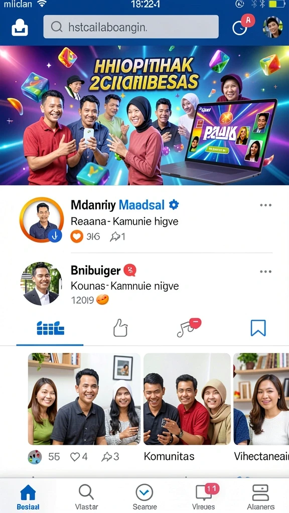 dorahoki - Fitur sosial yang memungkinkan interaksi antar pemain.