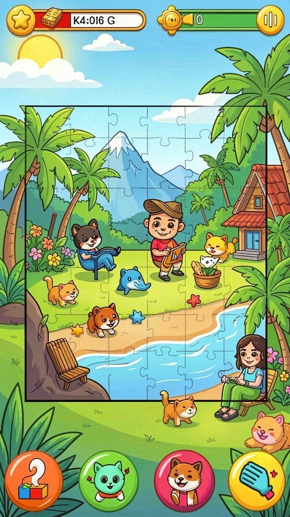 id678 - Menjelajahi hutan lebat dengan grafis menawan.