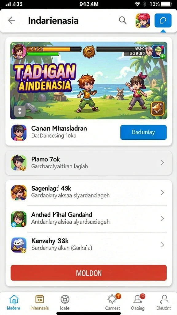 ollo4d - Fitur sosial untuk berbagi pengalaman bermain.